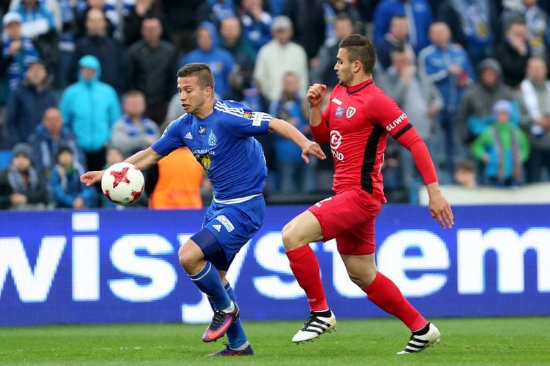 Football. Lotto Ekstraklasa. Ruch Chorzow - Piast Gliwice. 03.04.2017