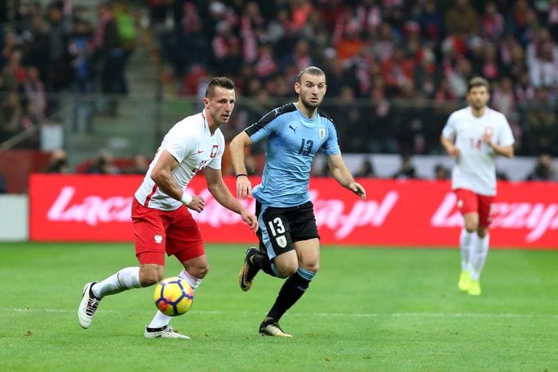 Football. International Friendly. Poland - Uruguay. 10.11.2017