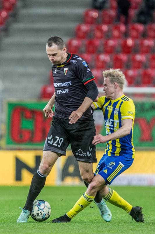 Football. Fortuna I Liga. GKS Tychy - Arka Gdynia. 07.04.2022