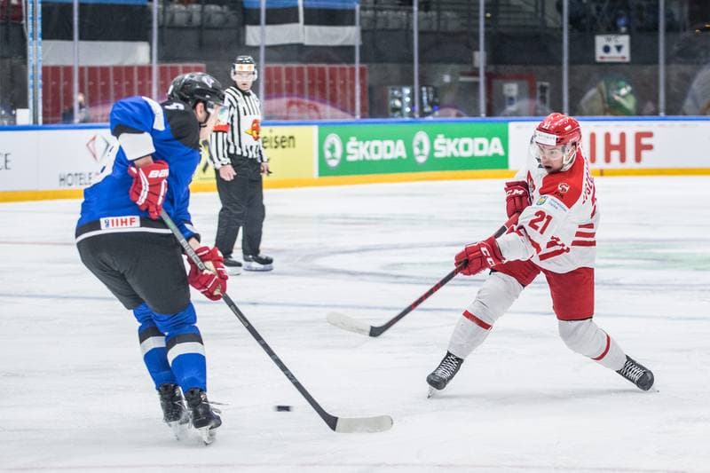 Ice Hockey. World Championship Division 1 Group B. Poland - Estonia. 26.04.2022