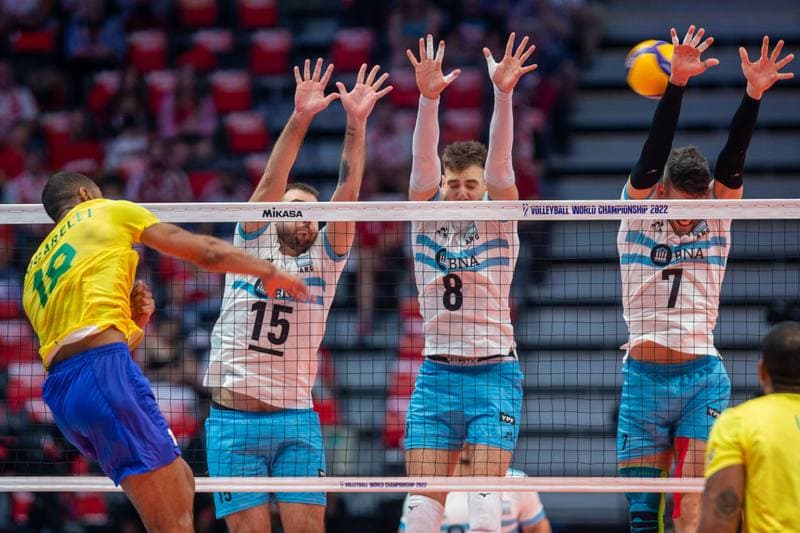 Volleyball. FIVB Men's World Championship. Argentina - Brazil. 08.09.2022