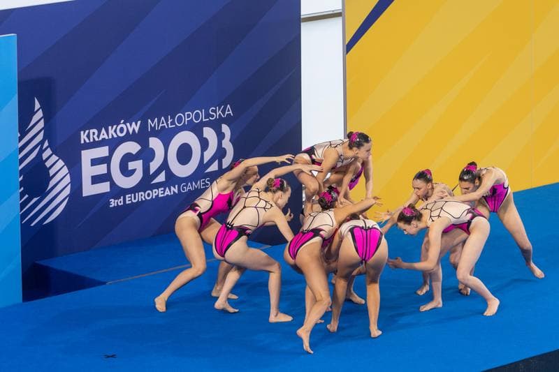 Artistic Swimming. European Games. Team Free Routine Combination. 23.06.2023