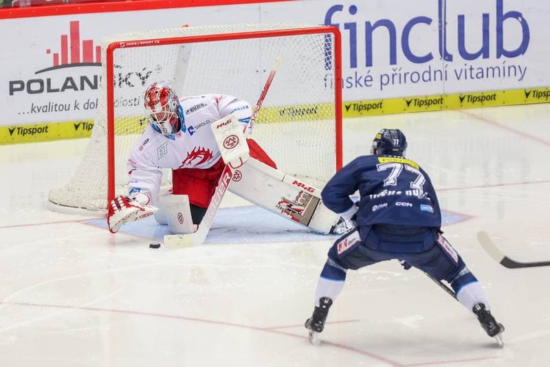 Ice Hockey. Tipsport Extraliga. Ocelari Trinec - Bily Tygri Liberec. 21.09.2023
