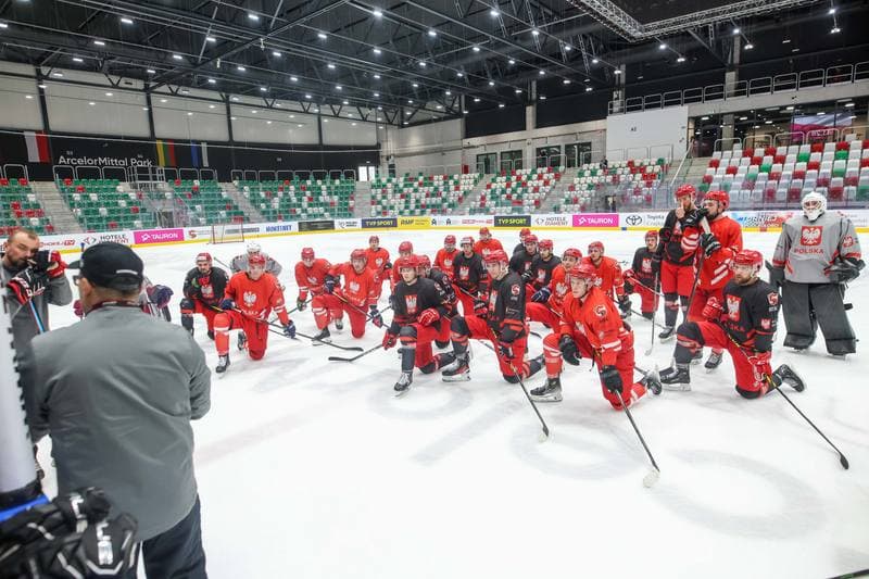 Ice Hockey. Poland national team. Training. 08.11.2023