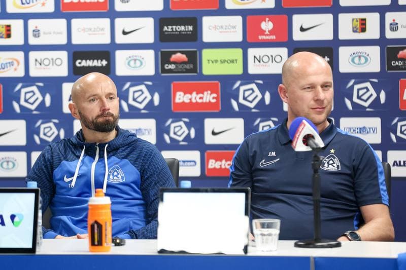Football. Ruch Chorzow. Press Conference. 14.03.2024
