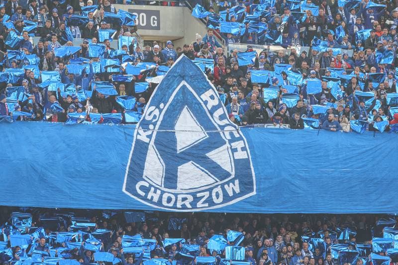 Football. Betclic I liga. Ruch Chorzow - Wisla Krakow. 22.02.2025