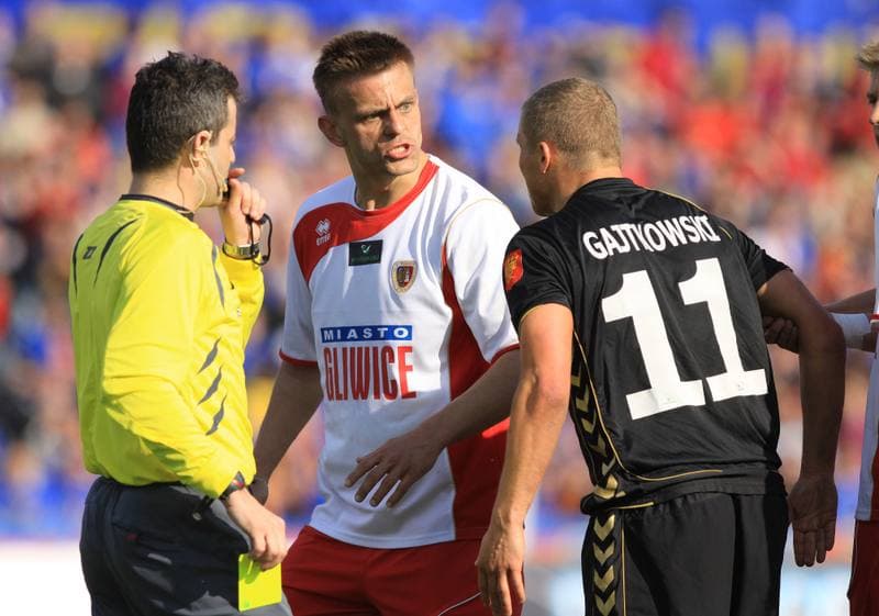Football. Ekstraklasa. Piast Gliwice - Korona Kielce. 03.04.2010