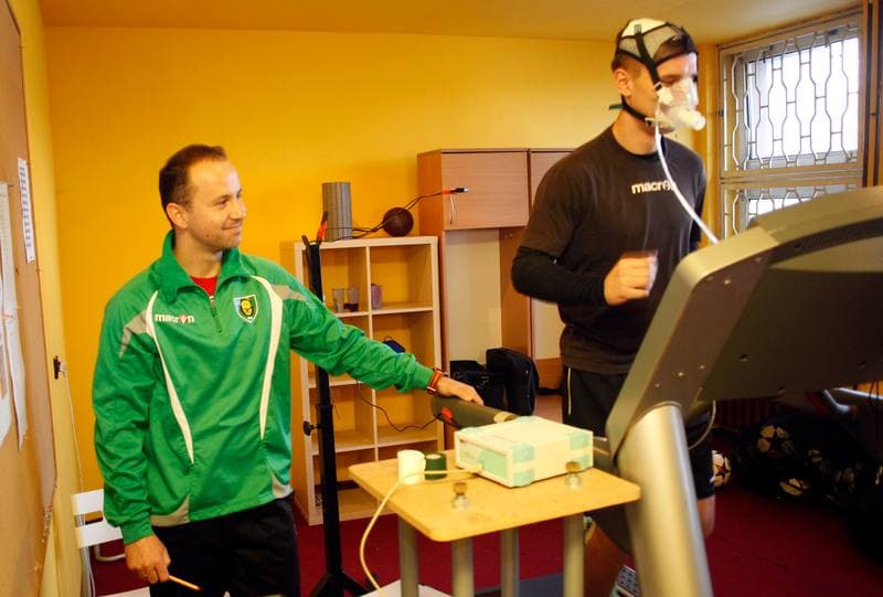 Football. GKS Katowice. Training. 13.01.2015