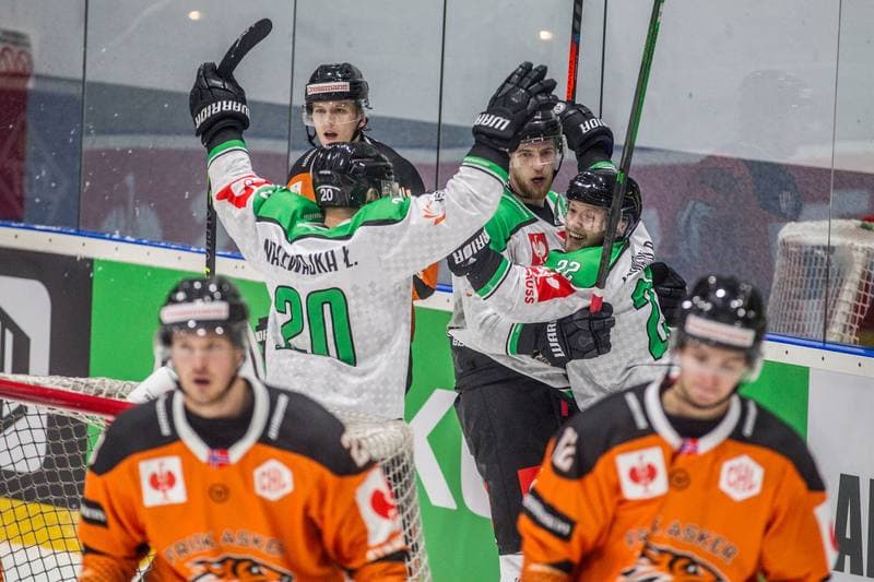 Ice Hockey. Champions Hockey League. JKH GKS Jastrzebie - Frisk Asker. 05.10.2021