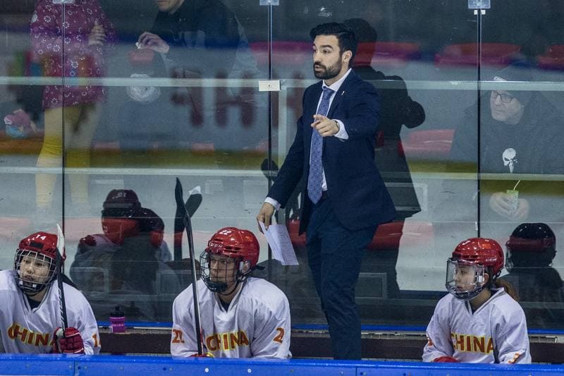 Ice Hockey. Women's World Championship Division 1 Group B. Italy - China. 09.04.2022