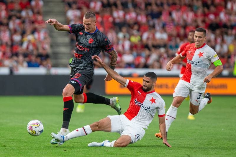 Football. UEFA Conference League. Slavia Prague - Rakow Czestochowa. 25.08.2022