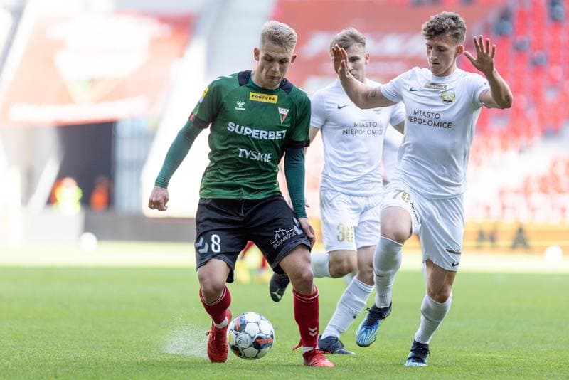 Football. Fortuna I Liga. GKS Tychy - Puszcza Niepolomice. 23.10.2022