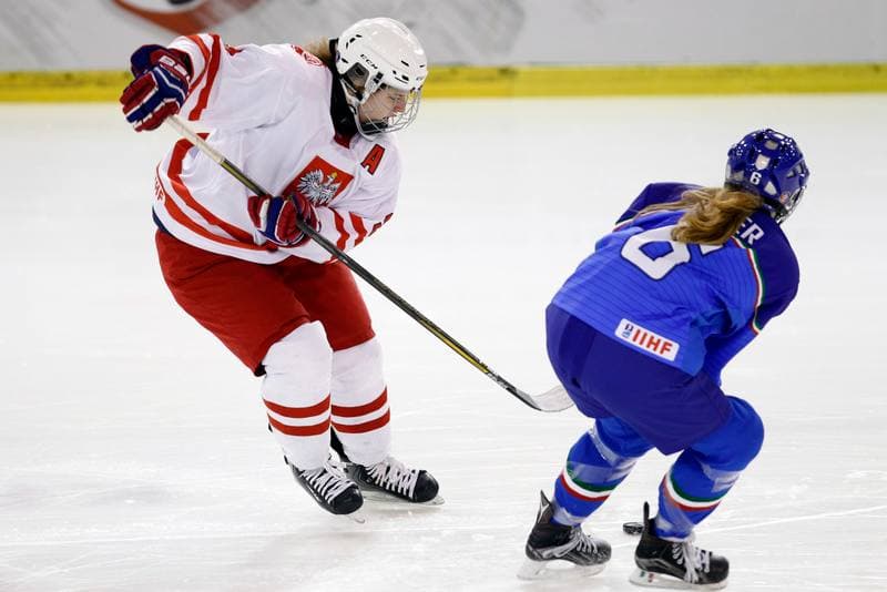 Ice Hockey. U18 Women's World Championship. Poland - Italy. 12.01.2017