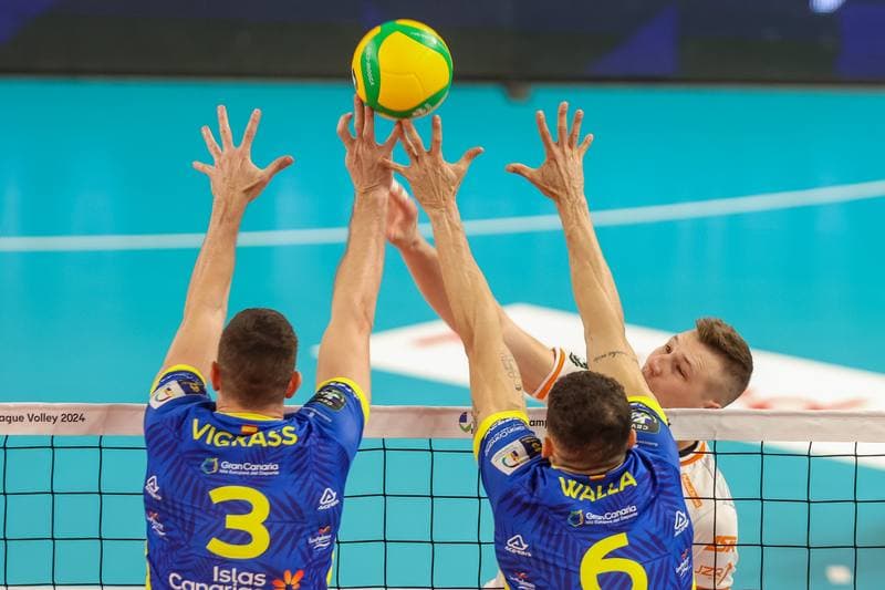 Volleyball. CEV Champions League. Jastrzebski Wegiel - Guaguas Las Palmas. 22.11.2023