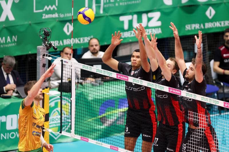 Volleyball. PlusLiga. Aluron CMC Warta Zawiercie - Asseco Resovia Rzeszow. 25.01.2024