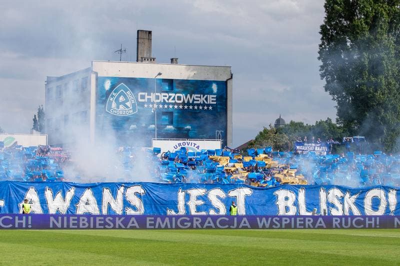 Football. Fortuna I Liga. Ruch Chorzow - Motor Lublin. 29.05.2022