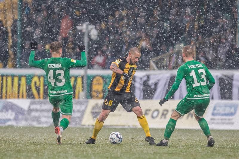 Football. Fortuna I Liga. GKS Katowice - Gornik Polkowice. 02.04.2022