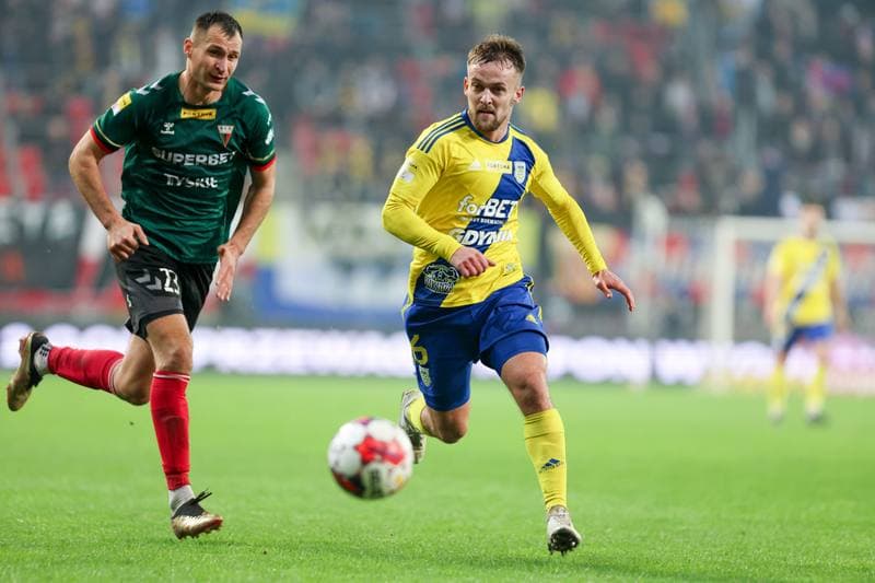 Football. Fortuna I Liga. GKS Tychy - Arka Gdynia. 01.03.2024