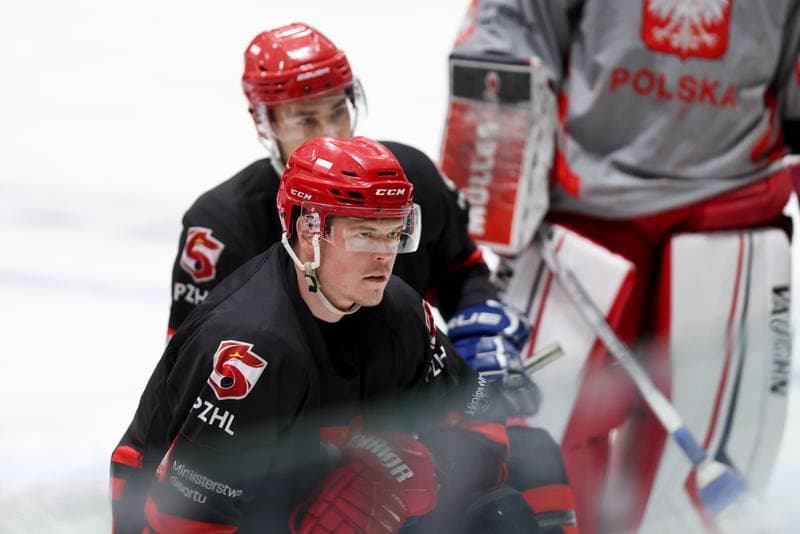 Ice Hockey. Poland national team. Training. 02.04.2024