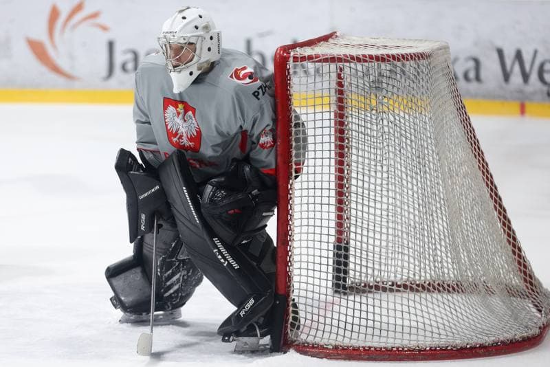 Ice Hockey. Poland national team. Training. 02.04.2024