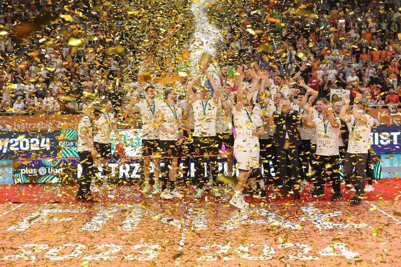 Volleyball. PlusLiga. Jastrzebski Wegiel - Aluron CMC Warta Zawiercie. 28.04.2024