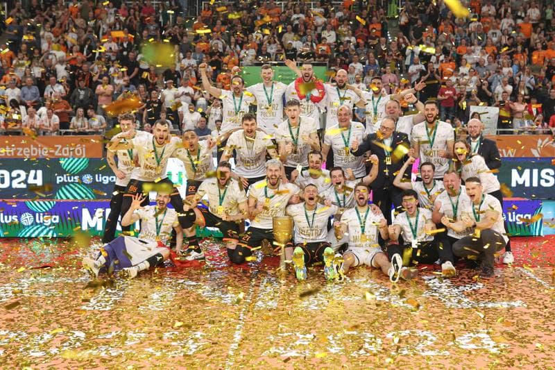 Volleyball. PlusLiga. Jastrzebski Wegiel - Aluron CMC Warta Zawiercie. 28.04.2024