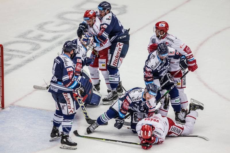 Ice Hockey. Tipsport Extraliga. Ocelari Trinec - Vitkovice Ridera. 21.11.2019
