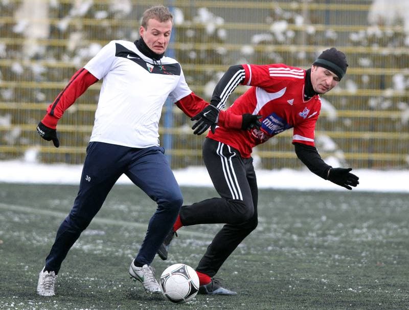 Football. Tychy Sparing. GKS Tychy - Podbeskidzie Bielsko-Biala. 19.01.2013