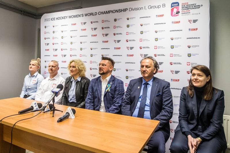 Ice Hockey. Poland national team. Press Conference. 04.04.2022