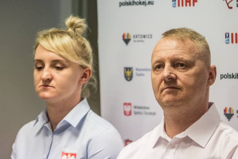 Ice Hockey. Poland national team. Press Conference. 04.04.2022