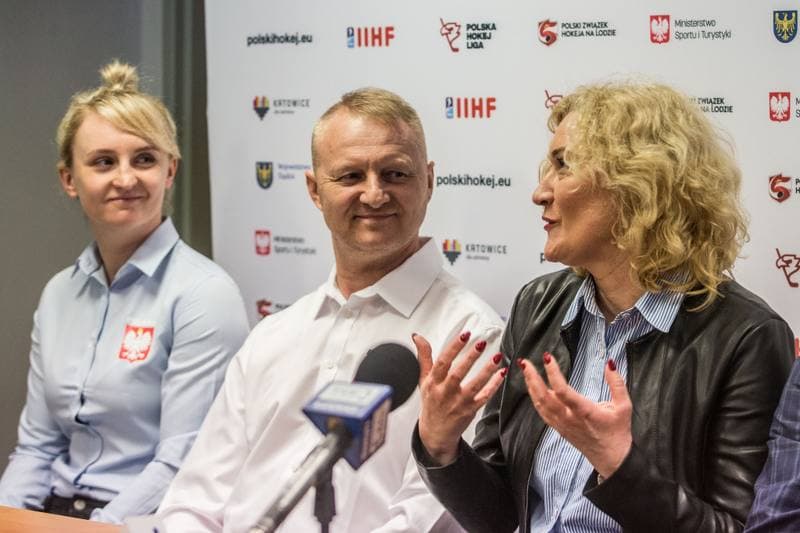 Ice Hockey. Poland national team. Press Conference. 04.04.2022