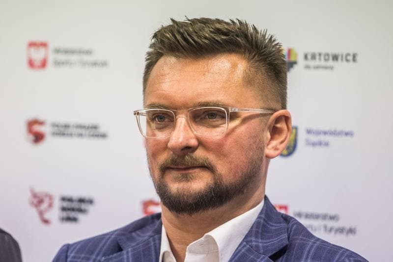 Ice Hockey. Poland national team. Press Conference. 04.04.2022