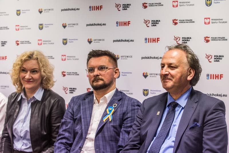 Ice Hockey. Poland national team. Press Conference. 04.04.2022