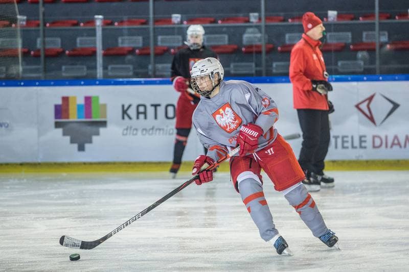 Ice Hockey. Poland national team. Training. 04.04.2022