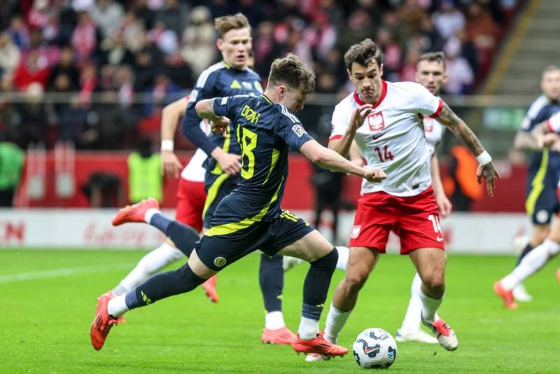 Football. UEFA Nations League. Poland - Scotland. 18.11.2024