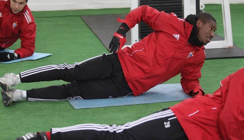 Football. Gornik Zabrze. Training. 11.01.2013