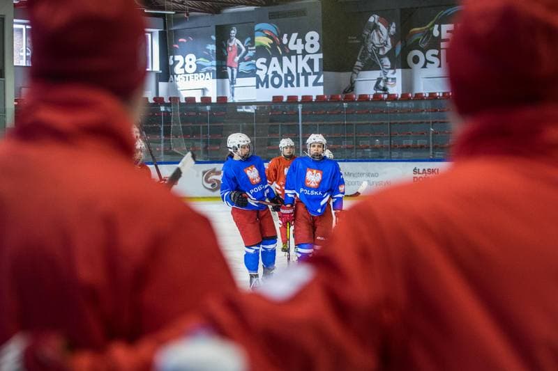 Ice Hockey. Poland national team. Training. 04.04.2022