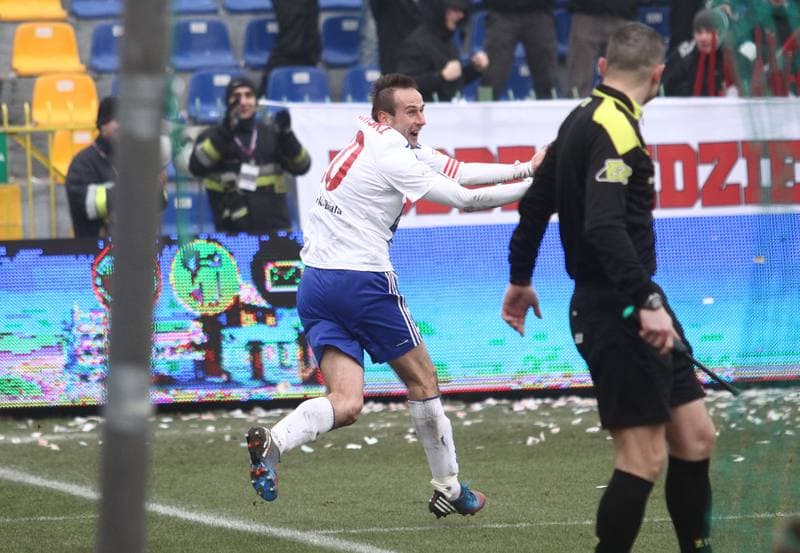 Football. T-Mobile Ekstraklasa. Podbeskidzie Bielsko-Biala - Jagiellonia Bialystok. 23.02.2013