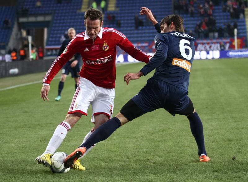 Football. T-mobile Ekstraklasa. Wisla Krakow - Pogon Szczecin. 17.03.2013