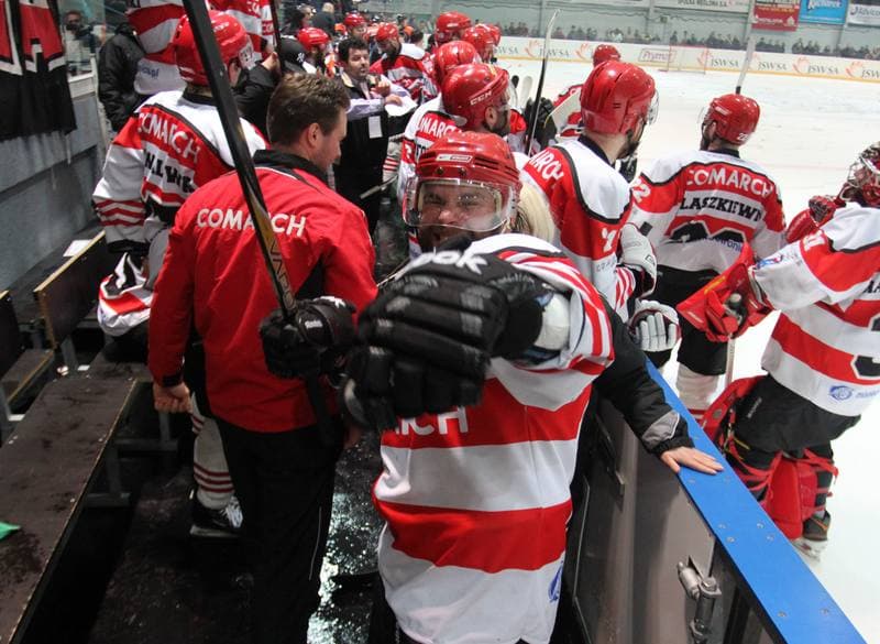Ice Hockey. Polska Liga Hokejowa. JKH GKS Jastrzebie - Comarch Cracovia Krakow. 29.03.2013