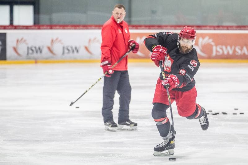 Ice Hockey. Poland national team. Training. 06.04.2022