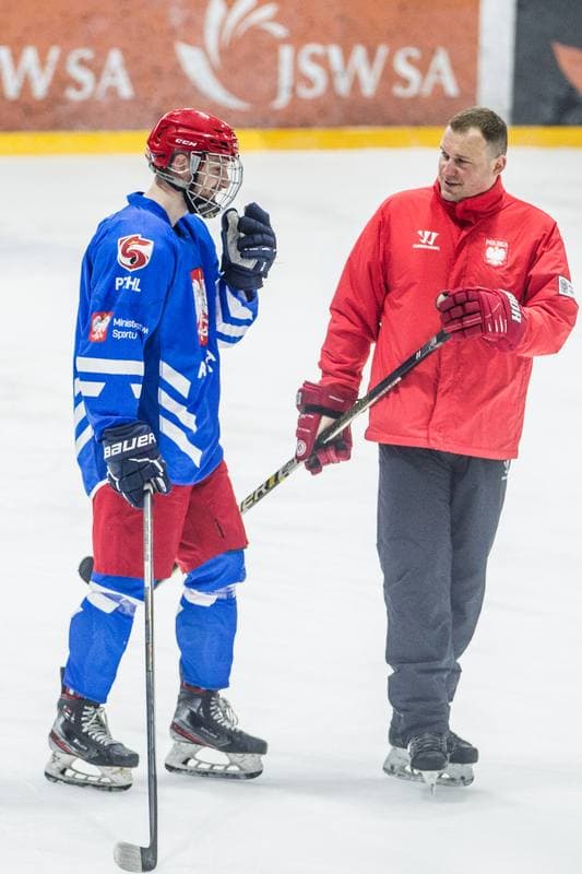 Ice Hockey. Poland national team. Training. 06.04.2022