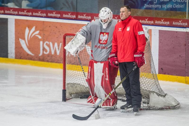 Ice Hockey. Poland national team. Training. 06.04.2022