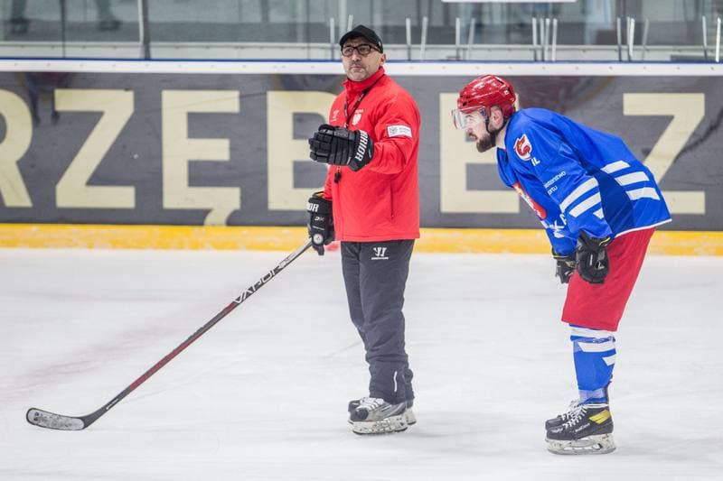 Ice Hockey. Poland national team. Training. 06.04.2022