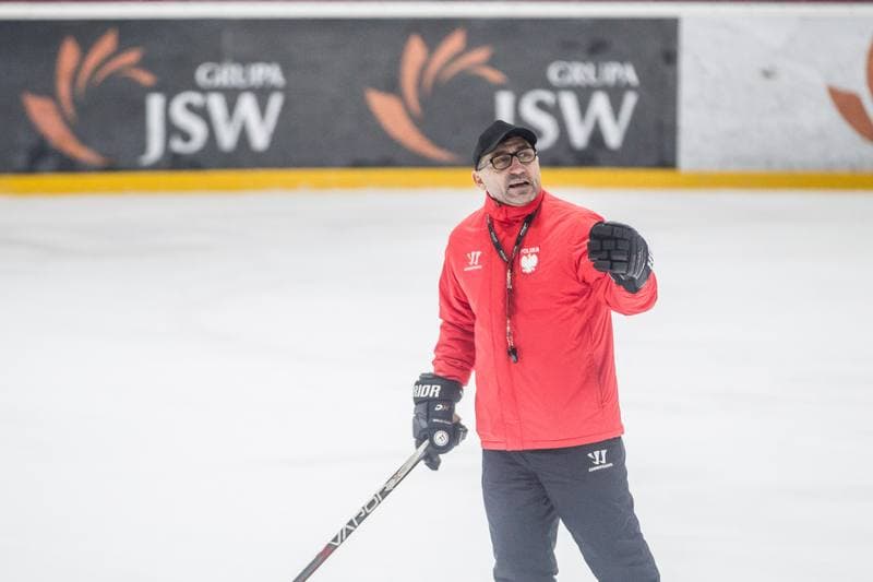 Ice Hockey. Poland national team. Training. 06.04.2022