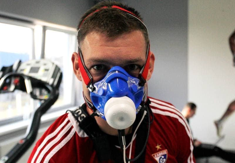 Football. Gornik Zabrze. Training. 07.01.2014