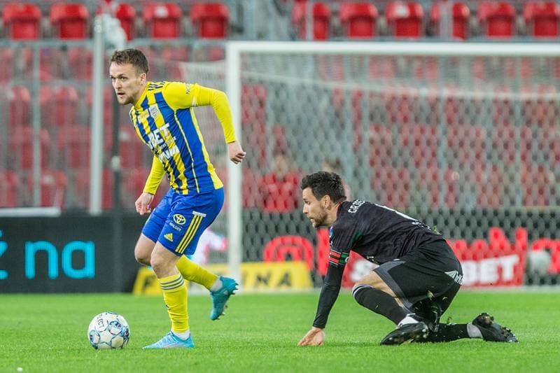 Football. Fortuna I Liga. GKS Tychy - Arka Gdynia. 07.04.2022