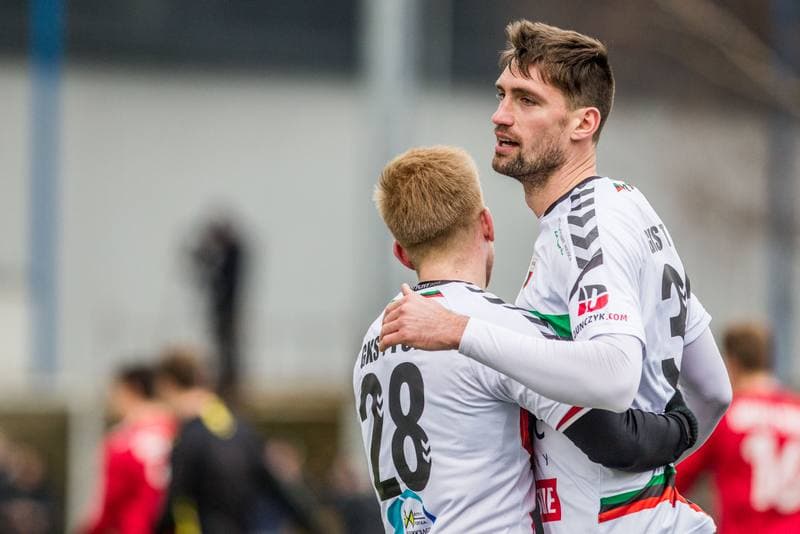 Football. Sparing. GKS Tychy - Fotbal Trinec. 23.01.2021