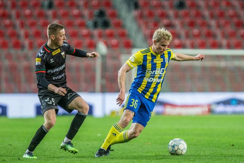 Football. Fortuna I Liga. GKS Tychy - Arka Gdynia. 07.04.2022