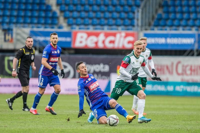 Football. PKO BP Ekstraklasa. Piast Gliwice - Slask Wroclaw. 06.02.2021